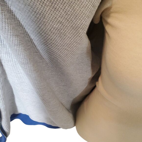 Green Tea Women's Wafle Lined Hoodie Jacket Heavy Weight Blue sz L/XL - Picture 5 of 7